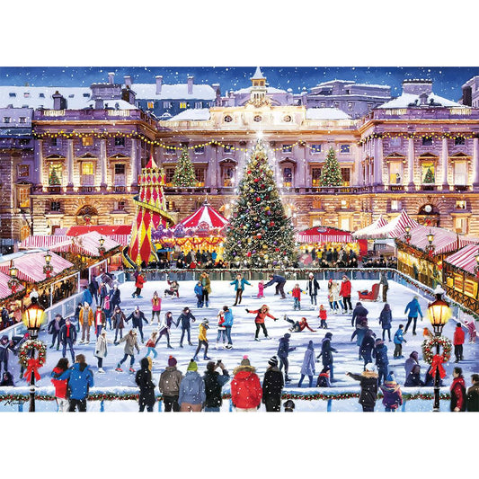 Gibsons - Skating at Somerset House - 1000 Piece Jigsaw Puzzle