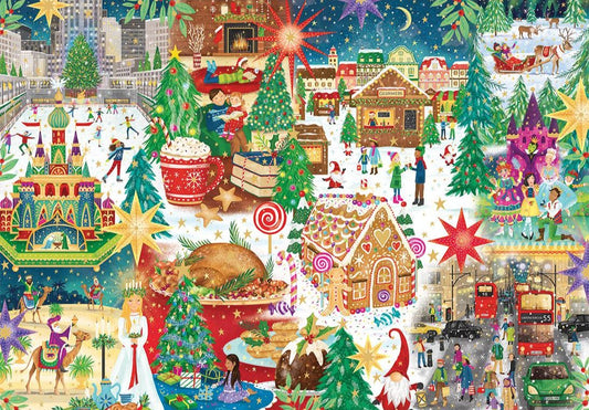 Gibsons - Christmas Around the World - 500 Piece Jigsaw Puzzle