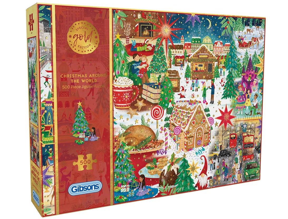 Gibsons - Christmas Around the World - 500 Piece Jigsaw Puzzle