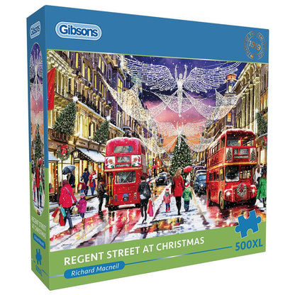 Gibsons - Regent Street at Christmas - 500XL Piece Jigsaw Puzzle