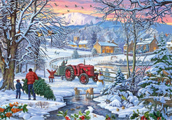 Gibsons - Bringing Home the Tree - 100XXL Piece Jigsaw Puzzle