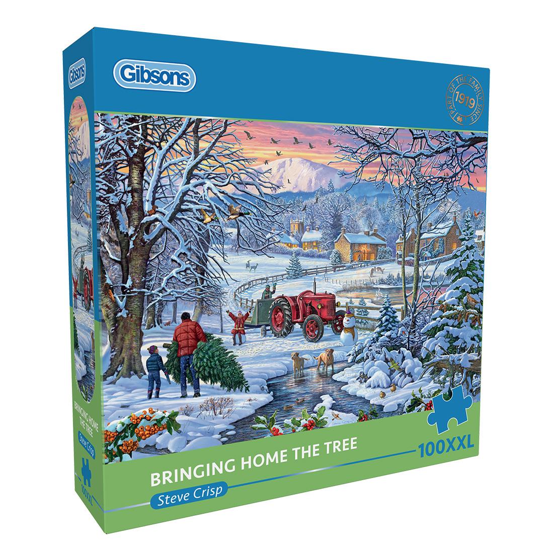 Gibsons - Bringing Home the Tree - 100XXL Piece Jigsaw Puzzle