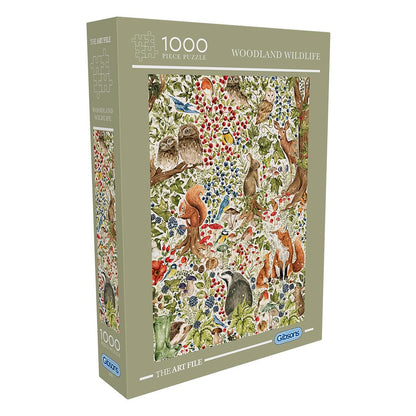 Gibsons - The Art File Woodland Wildlife - 1000 Piece Jigsaw Puzzle