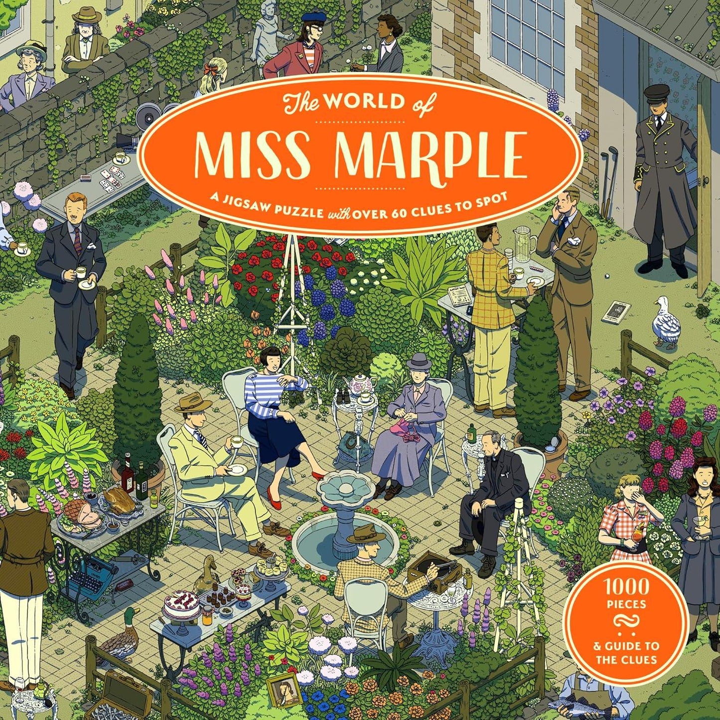 Laurence King - The World of Miss Marple - 1000 Piece Jigsaw Puzzle