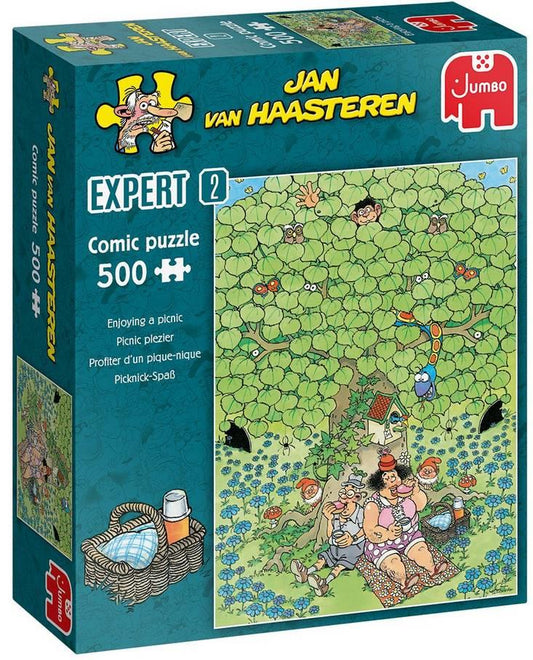 Jan Van Haasteren - Enjoying a Picnic Expert 2 - 500 Piece Jigsaw Puzzle