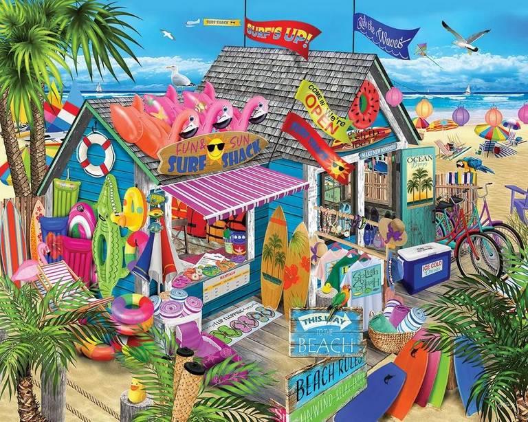 White Mountain - Surf Shack - 1000 Piece Jigsaw Puzzle