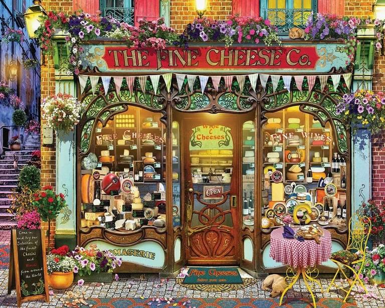 White Mountain - Wine & Cheese Shop - 1000 Piece Jigsaw Puzzle