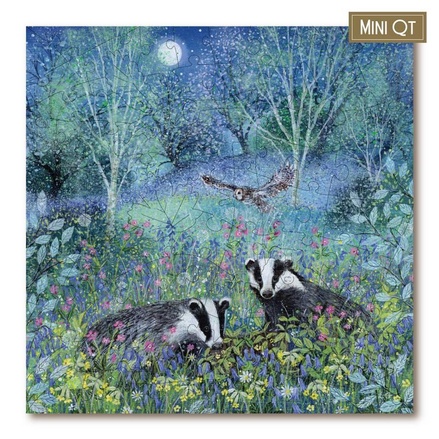 Victory Puzzles - Summer Badgers - 83 Piece Wooden Jigsaw Puzzle