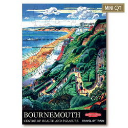 Victory Puzzles - Vintage Poster - Bournemouth - 73 Piece Wooden Jigsaw Puzzle