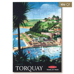 Victory Puzzles - Vintage Poster - Torquay - 72 Piece Wooden Jigsaw Puzzle