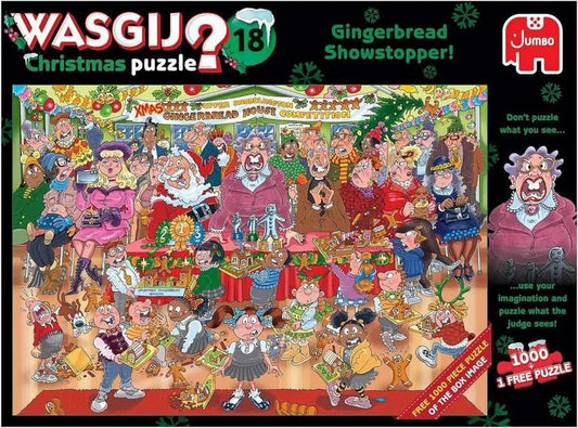 Wasgij - Christmas 18 - Gingerbread Showstopper - 1000 Piece Jigsaw Puzzle