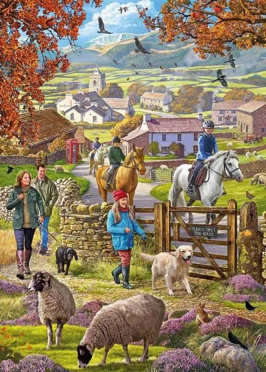 Otter House - Autumn Walk - 1000 Piece Jigsaw Puzzle – The Yorkshire ...