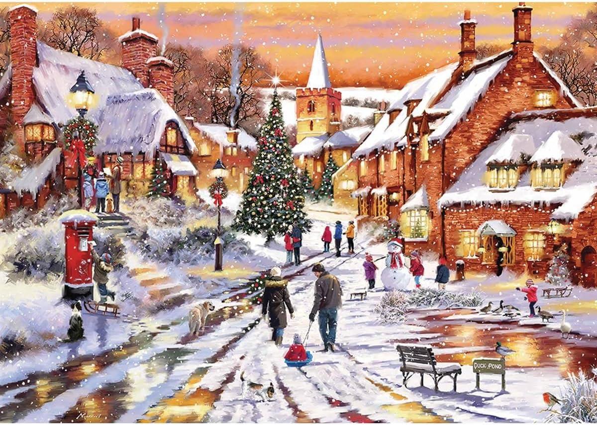 Otter House - Village Lights - 1000 Piece Jigsaw Puzzle