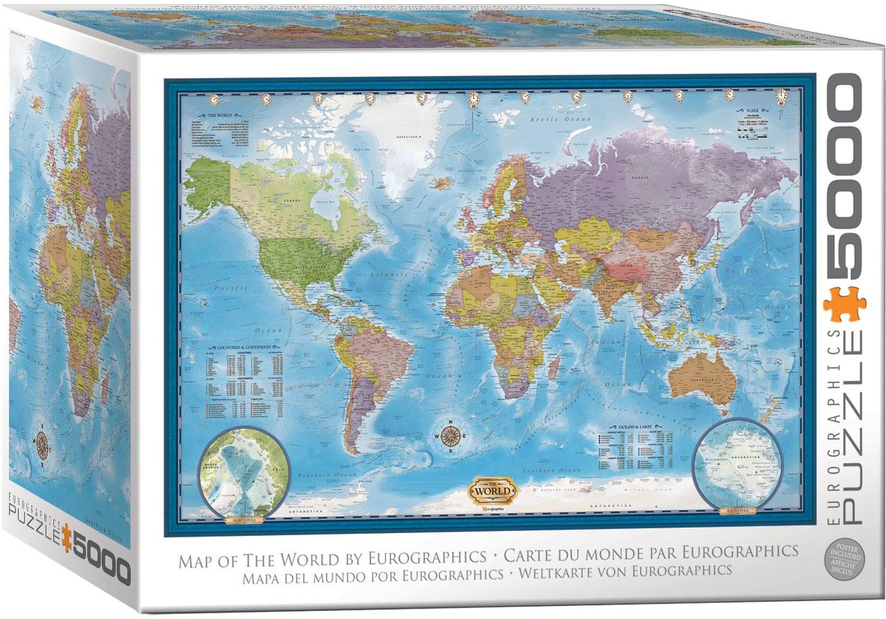 Eurographics - Map of the World - 5000 Piece Jigsaw Puzzle