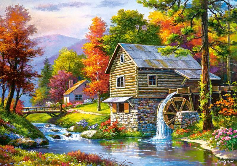 Castorland - Old Sutters Mill - 500 Piece Jigsaw Puzzle