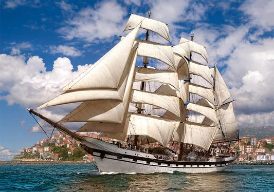 Castorland - Tall Ship Leaving Harbour - 500 Piece Jigsaw Puzzle