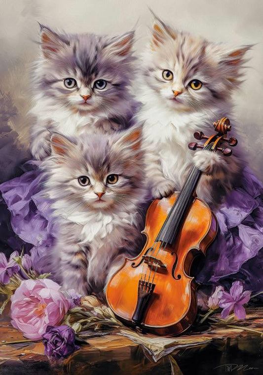 Castorland - Musical Kittens - 500 Piece Jigsaw Puzzle