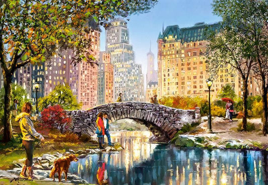 Castorland - Evening Walk Through Central Park - 1000 Piece Jigsaw Puzzle