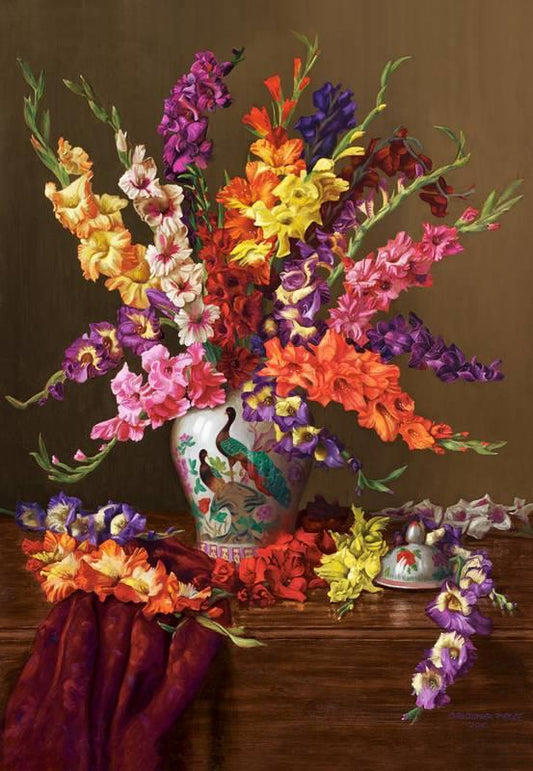 Castorland - Gladioli in Chinese Vase - 1000 Piece Jigsaw Puzzle