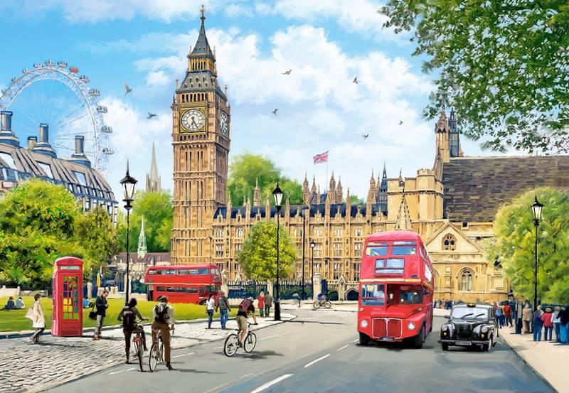 Castorland - Busy Morning in London - 1000 Piece Jigsaw Puzzle