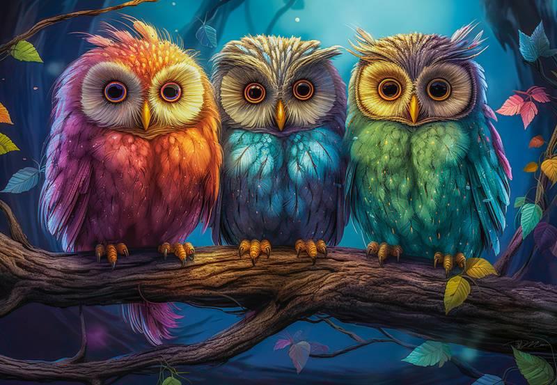 Castorland - Three Little Owls - 1000 Piece Jigsaw Puzzle