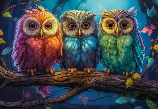 Castorland - Three Little Owls - 1000 Piece Jigsaw Puzzle