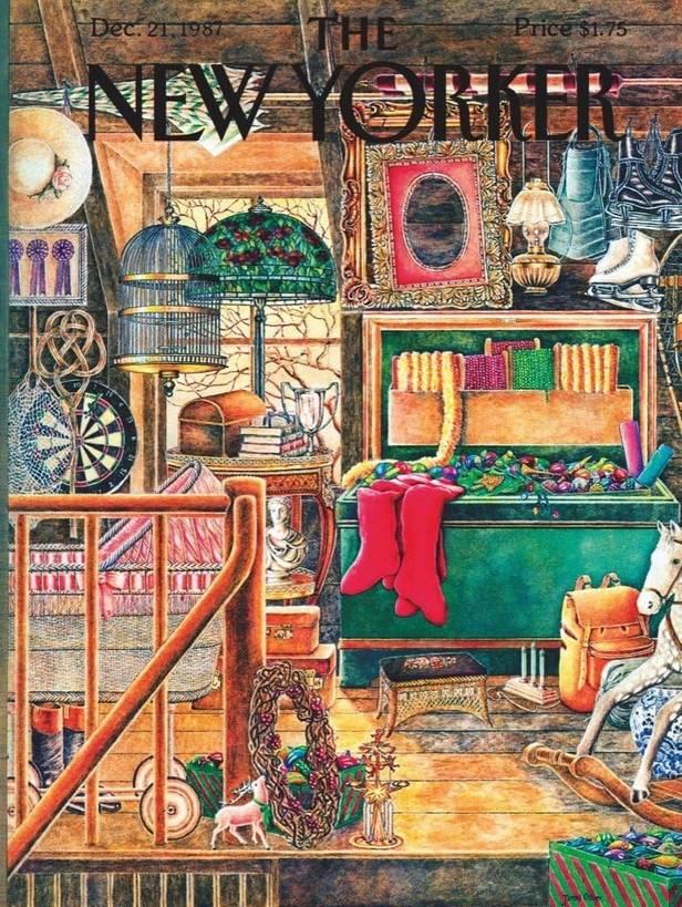 New York Puzzle Company Christmas Attic, 1000-piece jigsaw puzzle