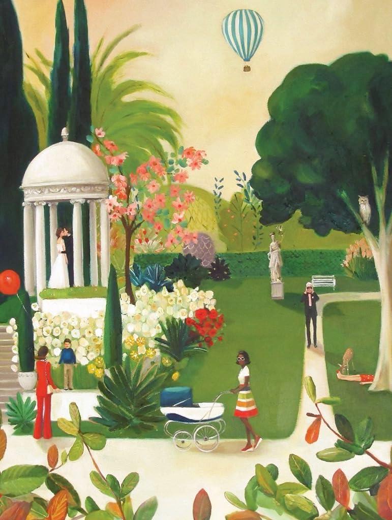 New York Puzzle Company Fainting in the Botanical Garden, 1000-piece jigsaw puzzle