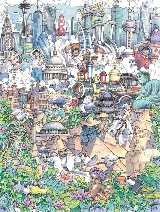 New York Puzzle Company - Passage of Time - 1000 Piece Jigsaw Puzzle