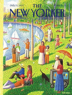 New York Puzzle Company - Sunday Afternoon in Central Park - 1000 Piece Jigsaw Puzzle