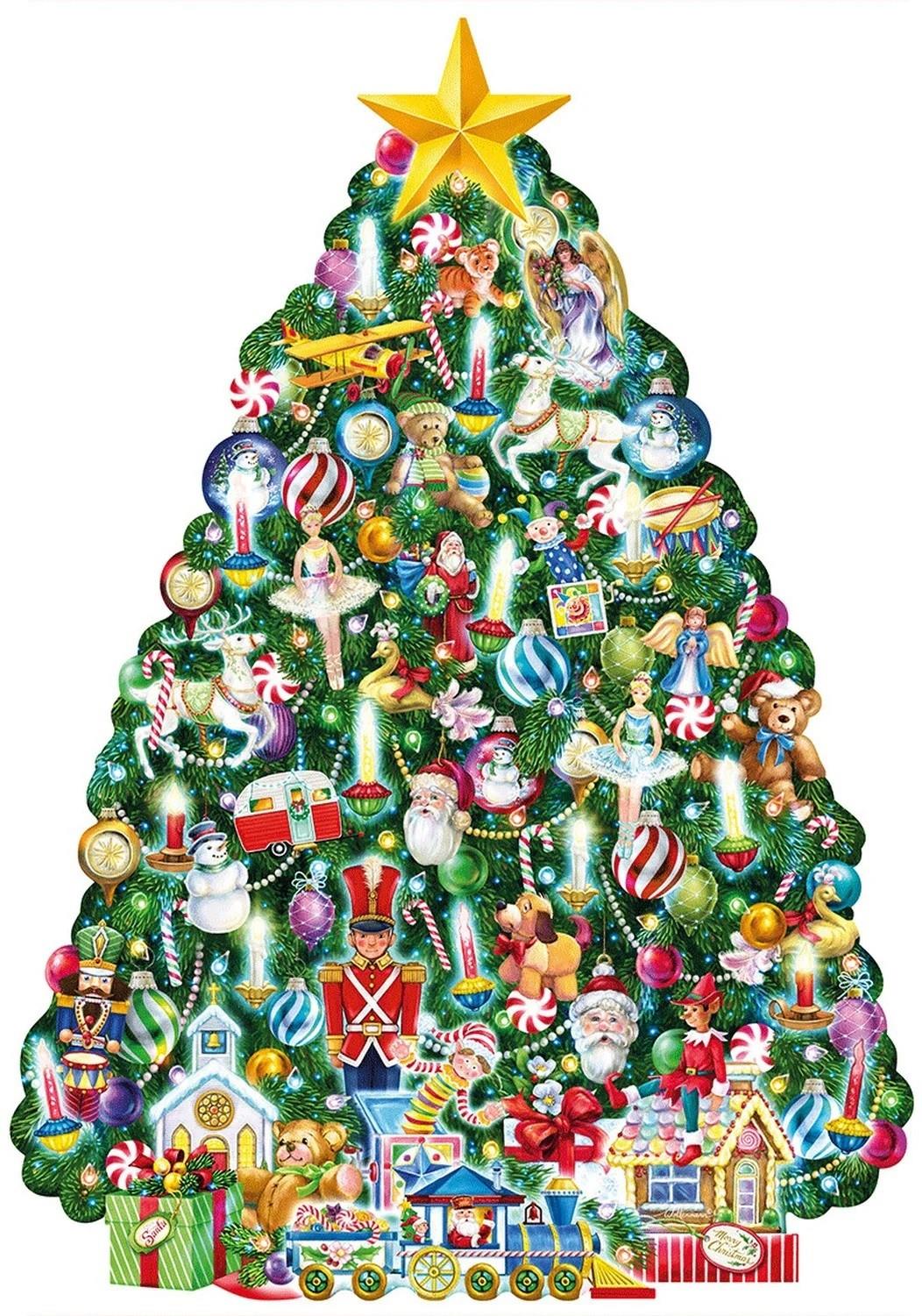 Wentworth - Tree-Mendous Christmas Tree - 180 Piece Wooden Jigsaw Puzzle