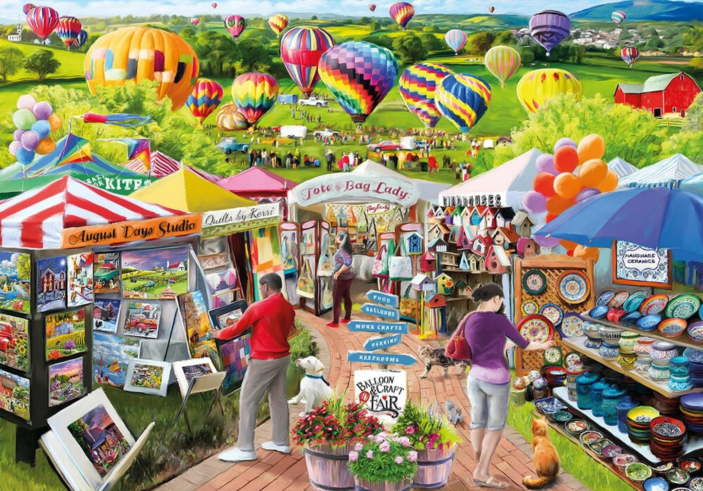 Wentworth - Balloon and Craft Fair - 500 Piece Wooden Jigsaw Puzzle