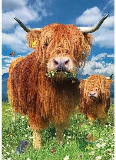 Wentworth - Highland Cattle - 250 Piece Wooden Jigsaw Puzzle