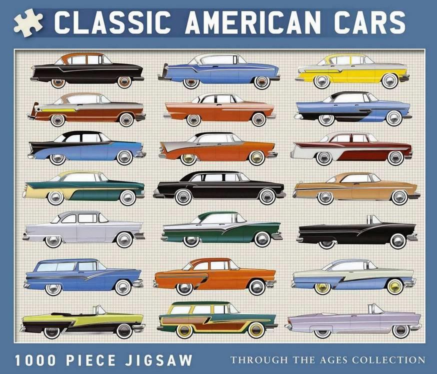 Coach House Partners - Classic American Cars - 1000 Piece Jigsaw Puzzle