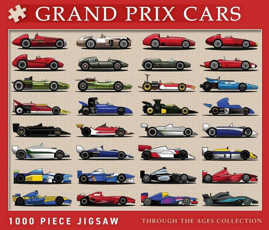 Coach House Partners - Grand Prix Racing Cars - 1000 Piece Jigsaw Puzzle