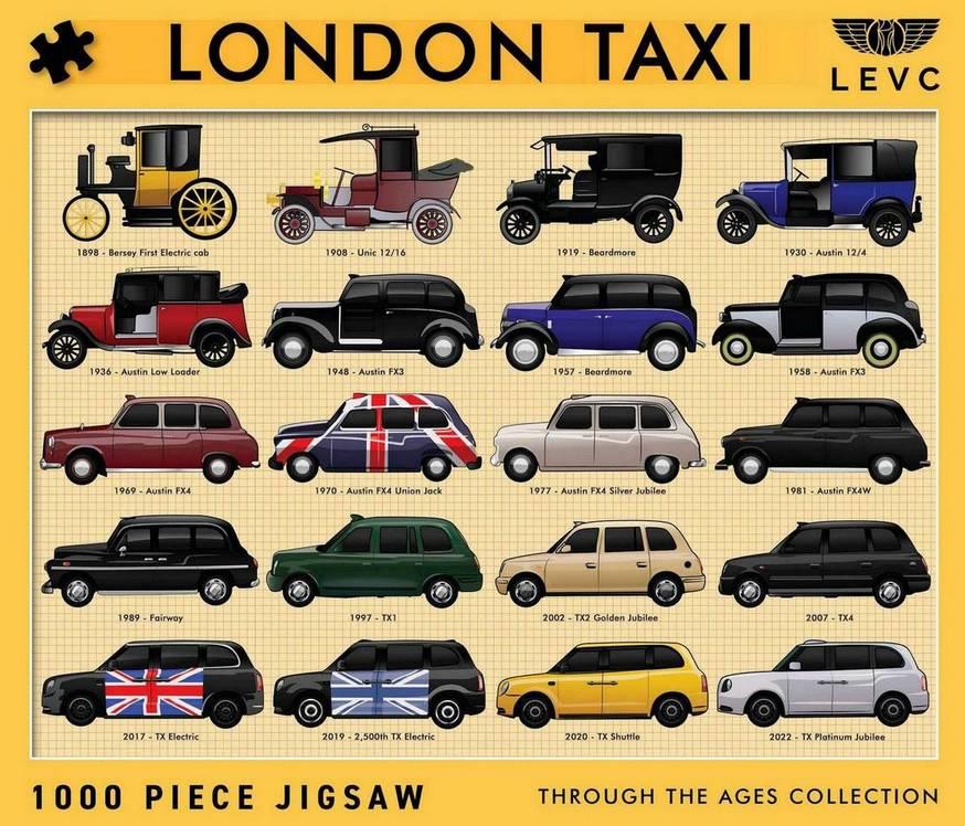 Coach House Partners - London Taxis  - 1000 Piece Jigsaw Puzzle