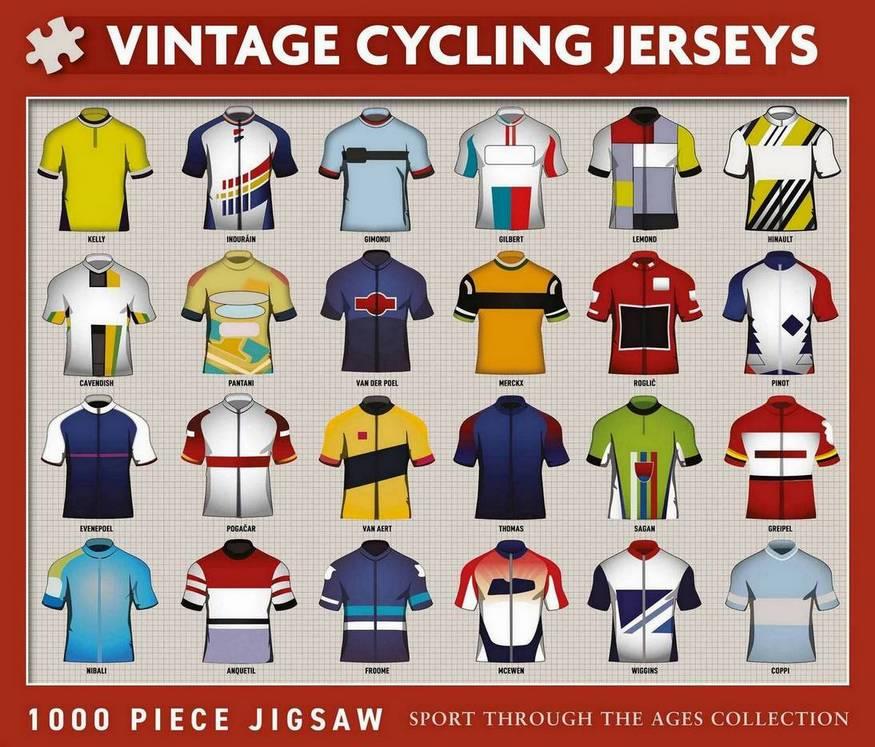 Coach House Partners - Vintage Cycling Jerseys - 1000 Piece Jigsaw Puzzle