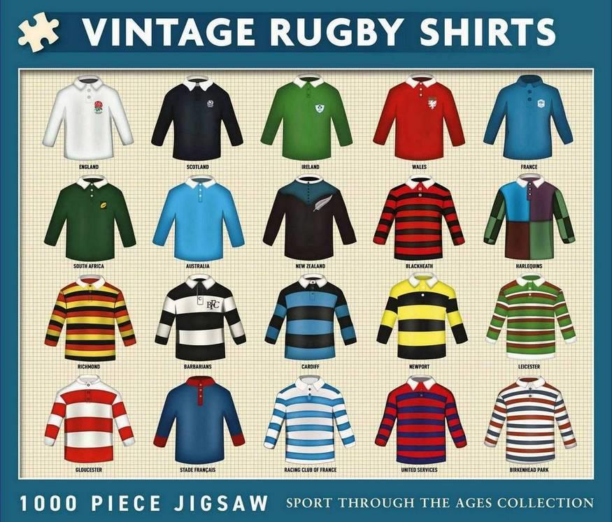 Coach House Partners - Vintage Rugby Shirts - 1000 Piece Jigsaw Puzzle