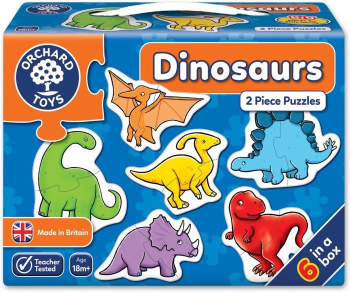 Orchard Toys - Dinosaurs - 2 Piece Puzzles