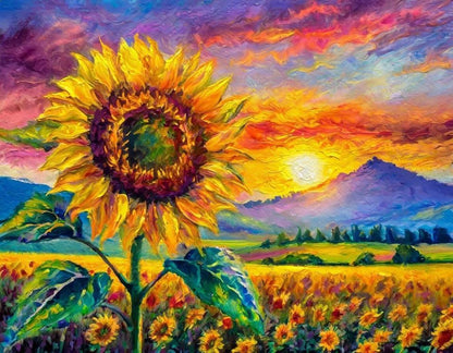 Springbok - Sunflower Sunset - 1000 Piece Jigsaw Puzzle