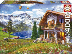 Educa - Chalet In The Alps - 4000 Piece Jigsaw Puzzle