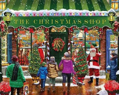 White Mountain - Christmas Shop - 1000 Piece Jigsaw Puzzle