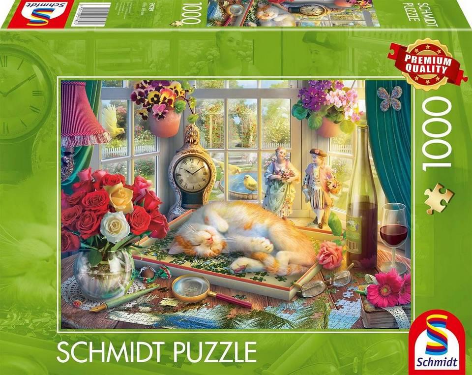 Schmidt - Puzzle Time with Cat - 1000 Piece Jigsaw Puzzle