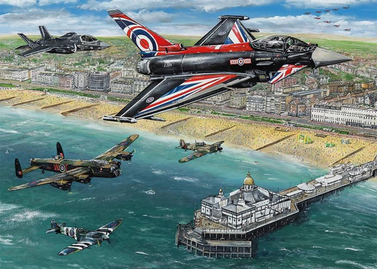 Gibsons - Airshow Over Eastbourne - 1000 Piece Jigsaw Puzzle