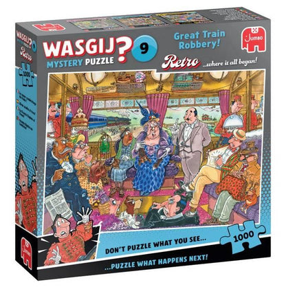 Wasgij - Retro Mystery 9  Great Train Robbery!  - 1000 Piece Jigsaw Puzzle