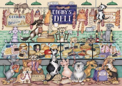 Ravensburger - Dapper Dogs No1 Digbys Deli - 1000 Piece Jigsaw Puzzle