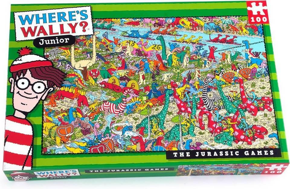 Paul Lamond - Wheres Wally - The Jurrassic Games - 100 Piece Jigsaw Puzzle