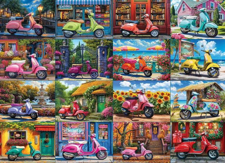 Eurographics - 16 Scooters - 1000 Piece Jigsaw Puzzle