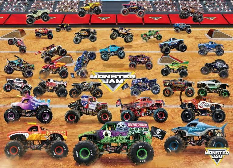 Eurographics - Monster Jam Truck Lineup - 1000 Piece Jigsaw Puzzle