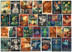 Eurographics - Vintage Alien Posters - 1000 Piece Jigsaw Puzzle